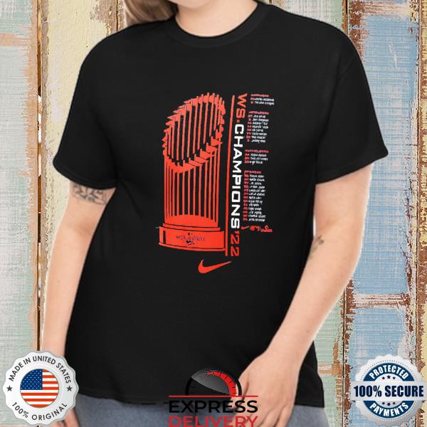 Houston Astros Nike 2022 World Series Champions Roster T-Shirt, hoodie,  sweater, long sleeve and tank top