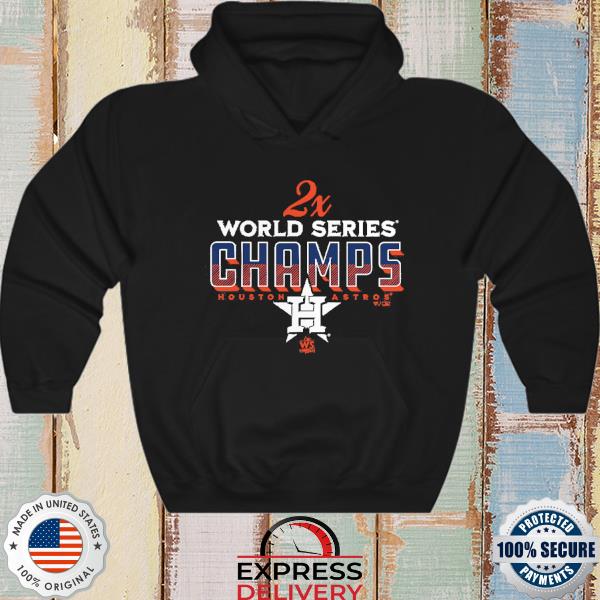 Houston Astros Two-time World Series Champions Trophy Case Addition T-shirt