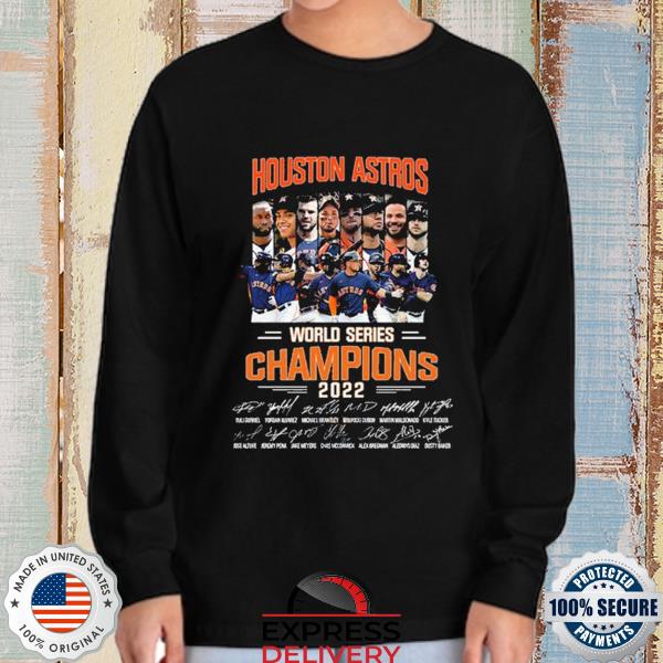 Houston Astros World Series Champions 2022 signatures shirt