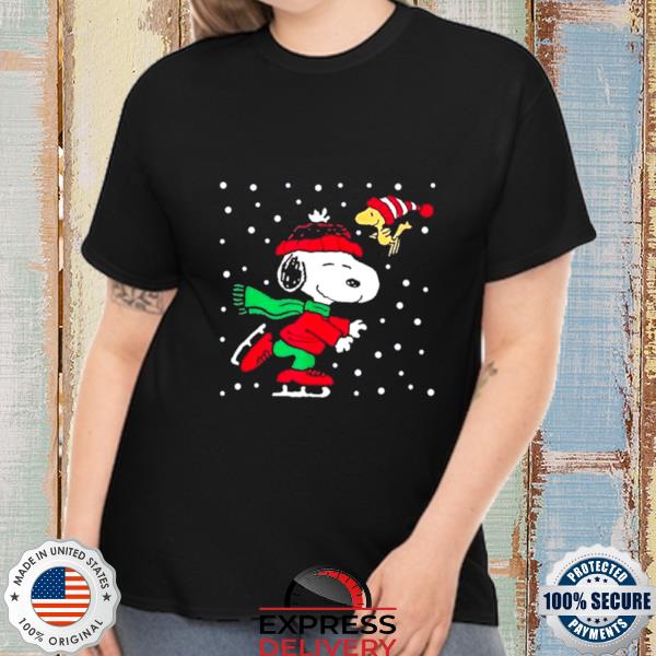 Ice Skating Peanuts Snoopy Merry Christmas Sweatshirt