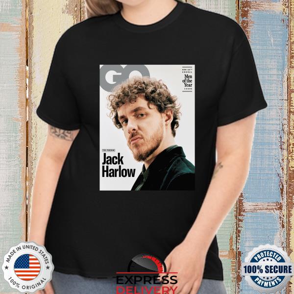 Jack harlow men of the year issue on gq cover best shirt