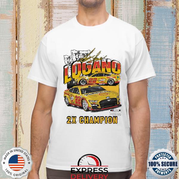 Joey Logano Team Penske Two-Time NASCAR Cup Series Champion Vintage Car T-Shirt