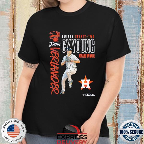 Justin Verlander Houston Astros 2022 AL Cy Young Award Winner Shirt,  hoodie, sweater, long sleeve and tank top