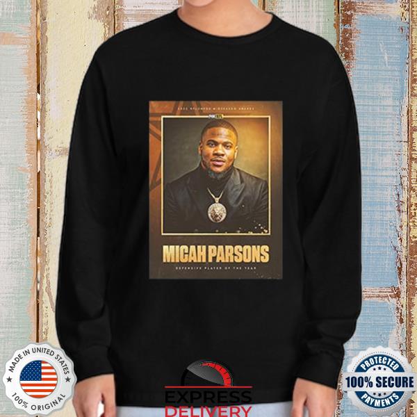 Micah Parsons Defensive Player Of The Year 2022 NFL On Fox Midseason Awards Vintage  T-Shirt - Kaiteez