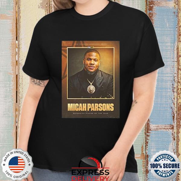 Micah parsons defensive player of the year 2022 nfl on fox midseason awards shirt