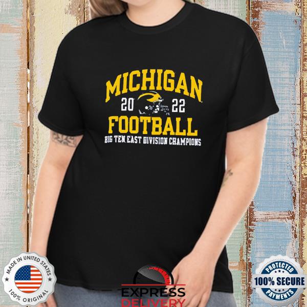Michigan 2022 Football Big Ten East Division Champions Logo Shirt