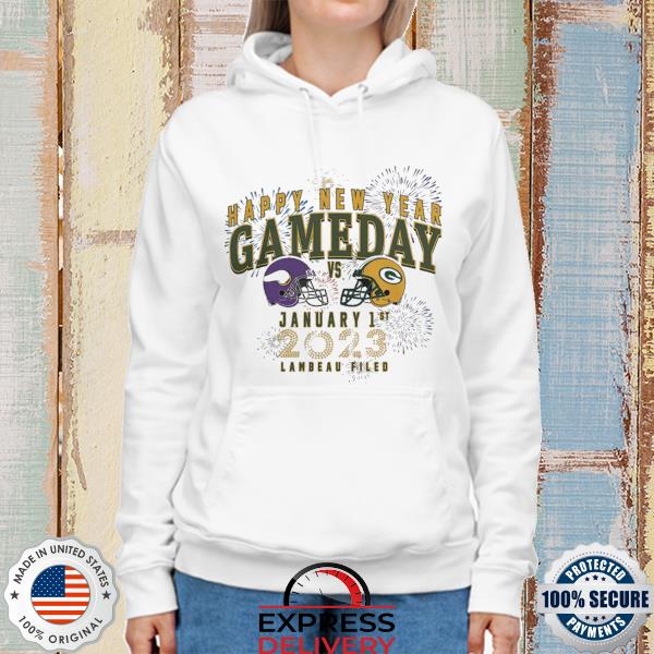 Packers Vs Vikings Jan 1 Match-Up happy new year gameday vs January 1st  2023 lambeau filed shirt - Ironmantee Premium ™ LLC