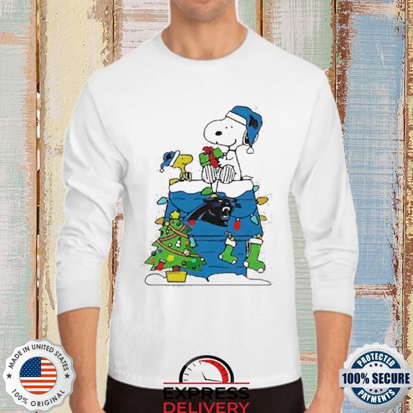 Nfl Carolina Panthers Snoopy And Woodstock Christmas Shirt, hoodie