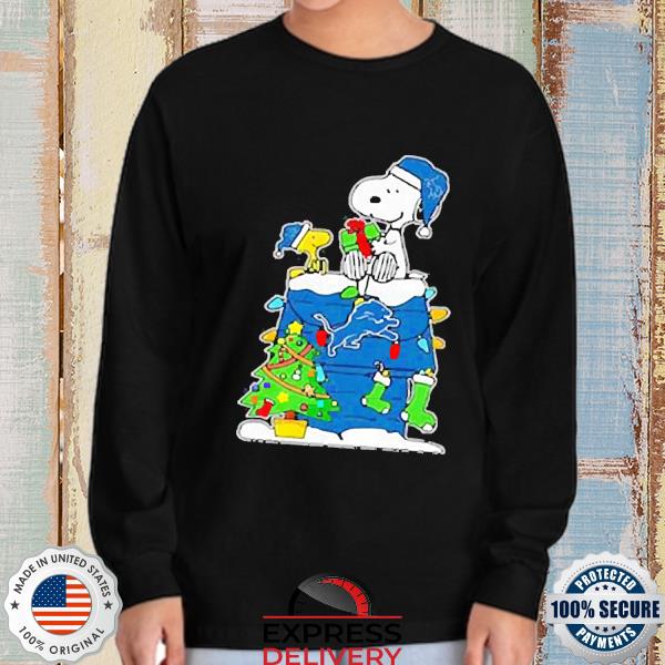 Christmas Snoopy Detroit Lions Shirt, hoodie, sweater, long sleeve and tank  top