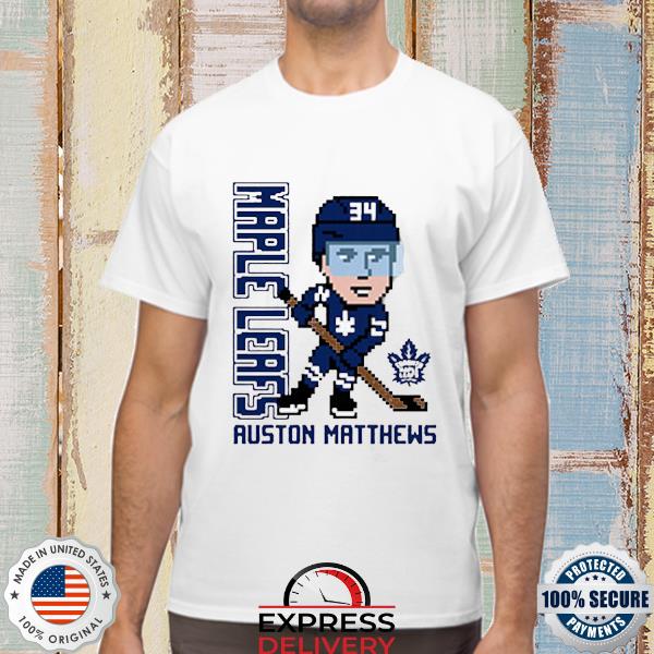 Official Auston Matthews Toronto Maple Leafs Youth Pixel Player 2.0 T-Shirt