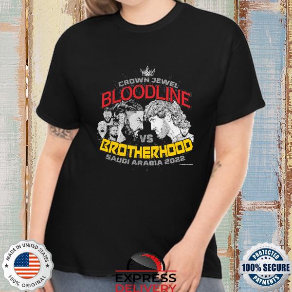 Official Crown Jewel Bloodline vs. Brotherhood T-Shirt