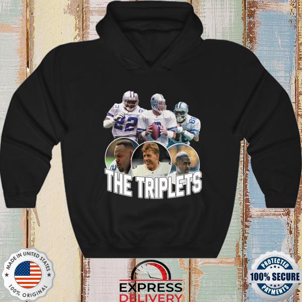 Dak Prescott The Triplets Shirt Emmitt Smith Troy Aikman & Michael Irvin Dallas  Cowboys - Shirtnewus