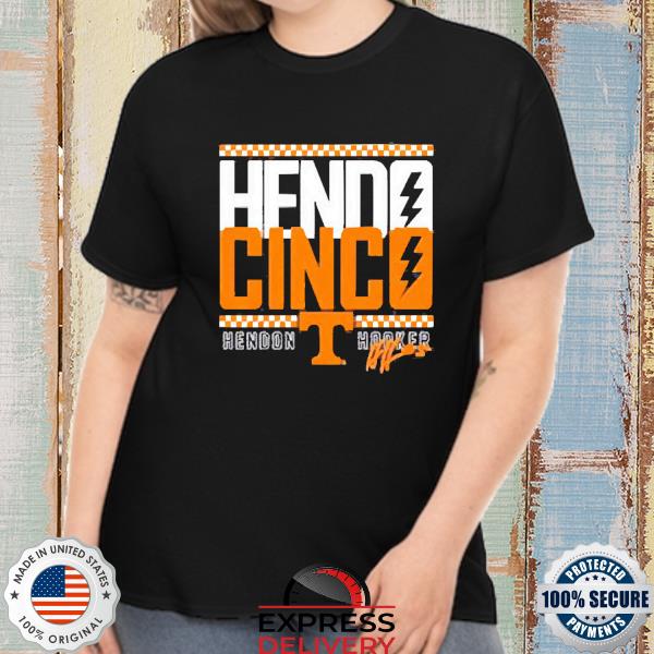 Official Hendon Hooker Tennessee Volunteers Hendo Cinco Signature Shirt