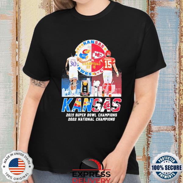 Official Kansas City Of Champions Kansas Jayhawks And Kansas Chiefs T-Shirt