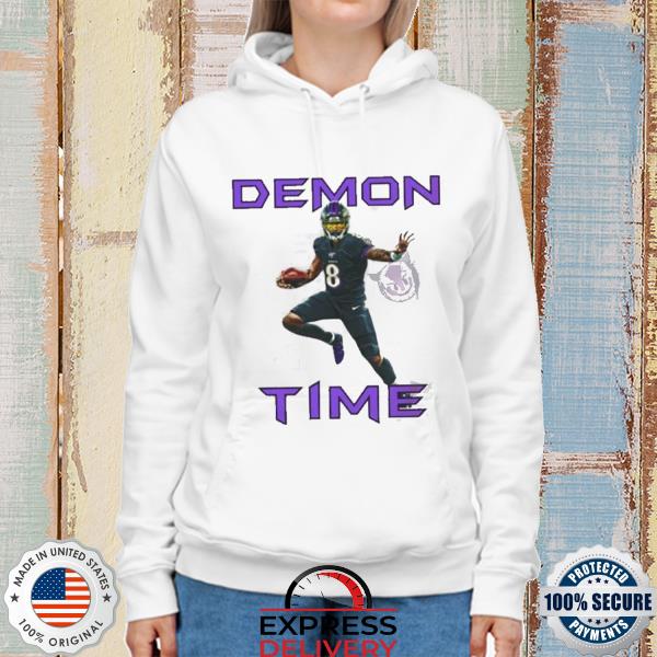 Official Lamar Jackson Demon Time Baltimore Ravens T-Shirt, hoodie,  sweater, long sleeve and tank top