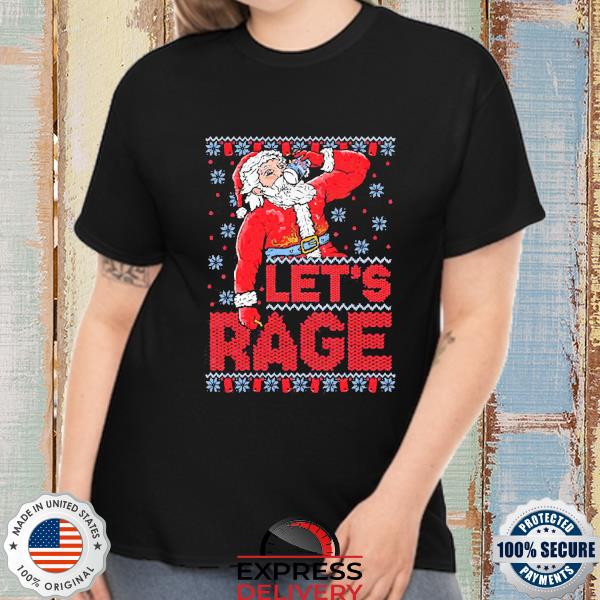 Official Lets Rage Ugly Christmas Sweater