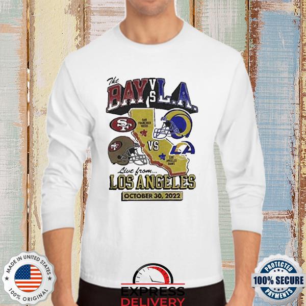 Official Rams vs 49ers NFL October 30 2022 Game Day matchup T-shirt