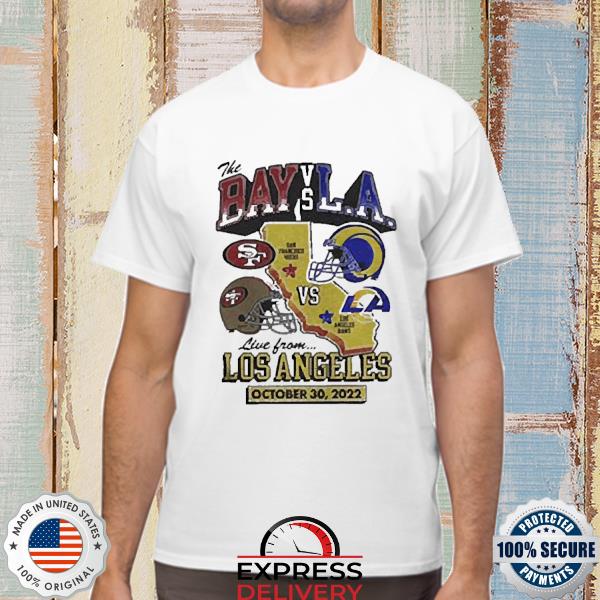 Official Rams vs 49ers NFL October 30 2022 Game Day matchup T-shirt