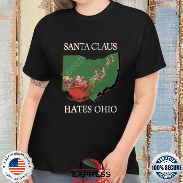 Official Santa Claus Hates Ohio Shirt
