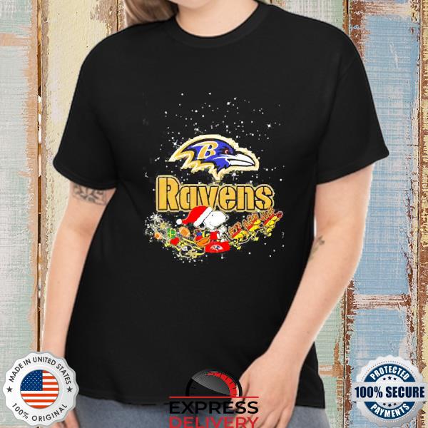 Snoopy Baltimore Ravens Christmas shirt, hoodie, sweater, long sleeve and  tank top