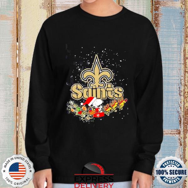 Snoopy New Orleans Saints Christmas shirt, hoodie, sweater, long