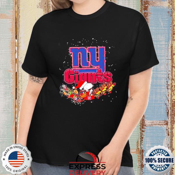 Santa snoopy and woodstock merry Christmas to all and to New York Giants a  good season sweater, hoodie, sweater, long sleeve and tank top