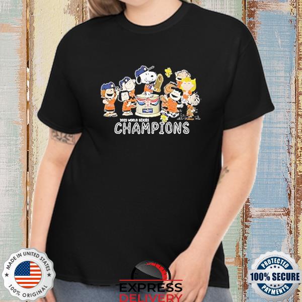 2022 Texas Team Champions Houston Astros World Series T-Shirt - Peanutstee