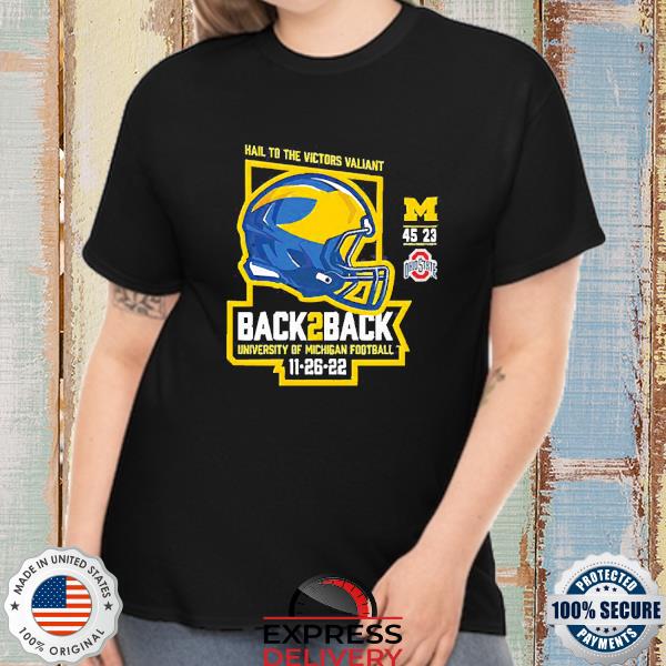Official Valiant University of Michigan Football Back-to-Back T Shirt