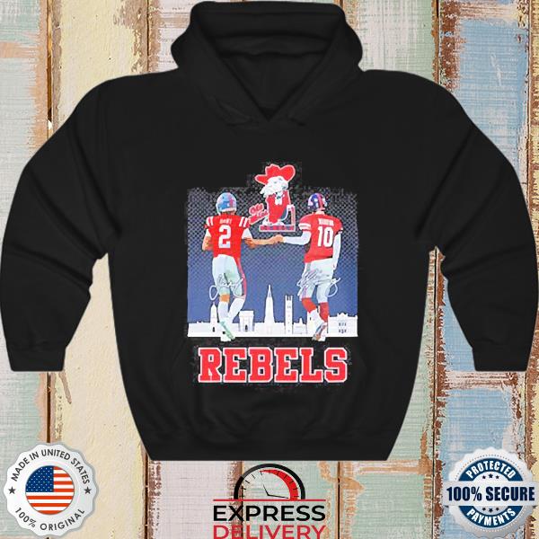 Ole Miss Rebels Jaxson Dart and Eli Manning signatures 2022 shirt, hoodie,  sweater, long sleeve and tank top