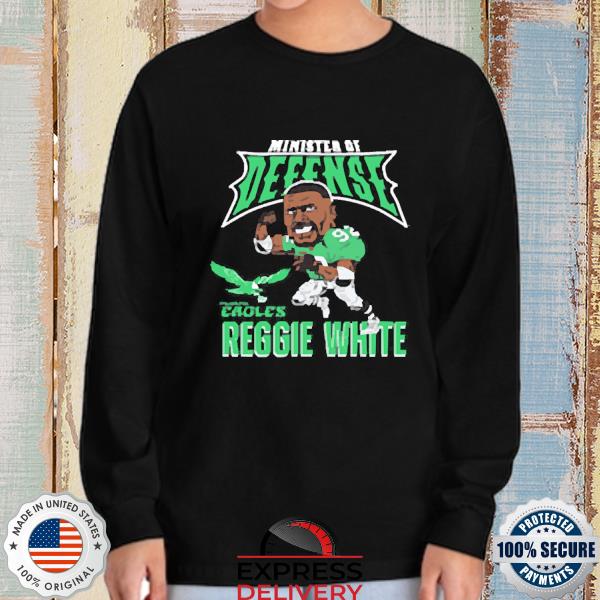 Reggie White Philadelphia Eagles Caricature Retired Player Tri-Blend Shirt