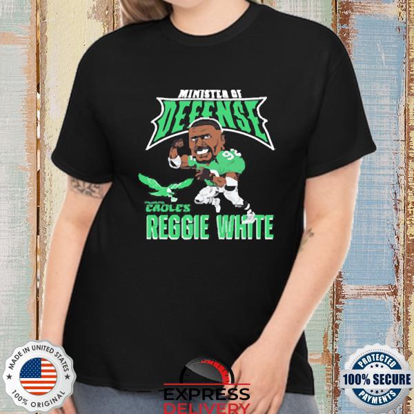 Reggie White Philadelphia Eagles Caricature Retired Player Tri-Blend Shirt,  hoodie, sweater, long sleeve and tank top