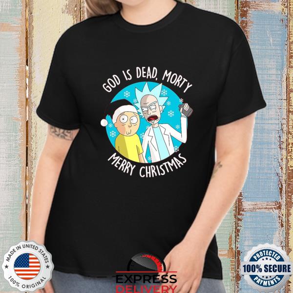Rick and morty god is dead merry Christmas sweater