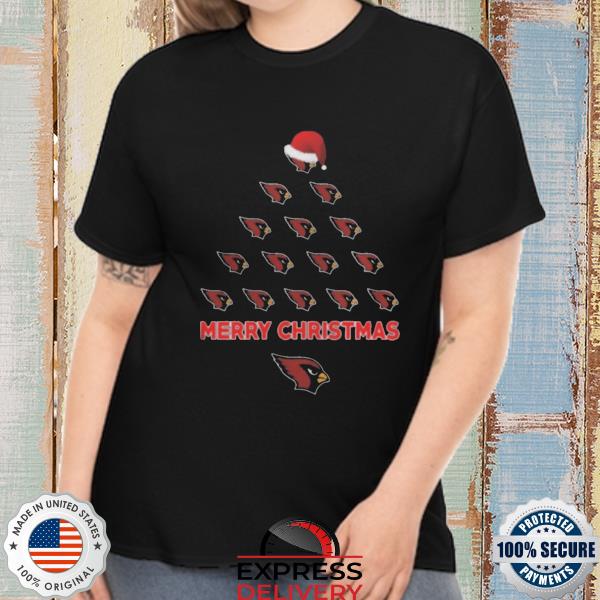 Santa arizona cardinals logo ugly Christmas tree sweater