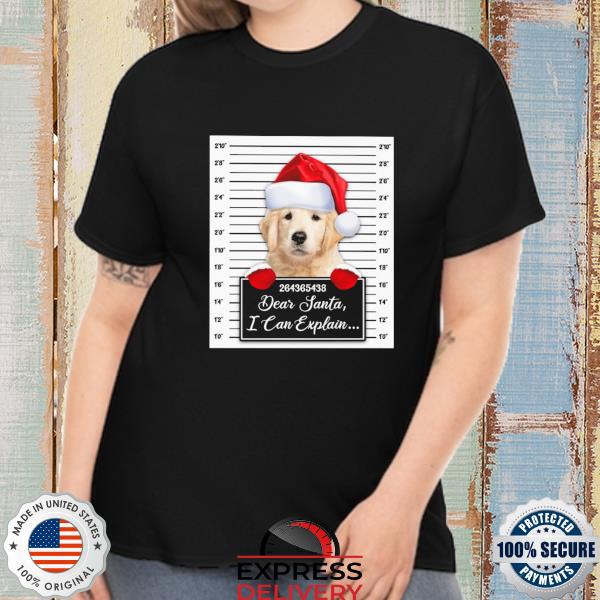 Santa Golden Retriever dear santa I can explain 2022 Christmas Sweater