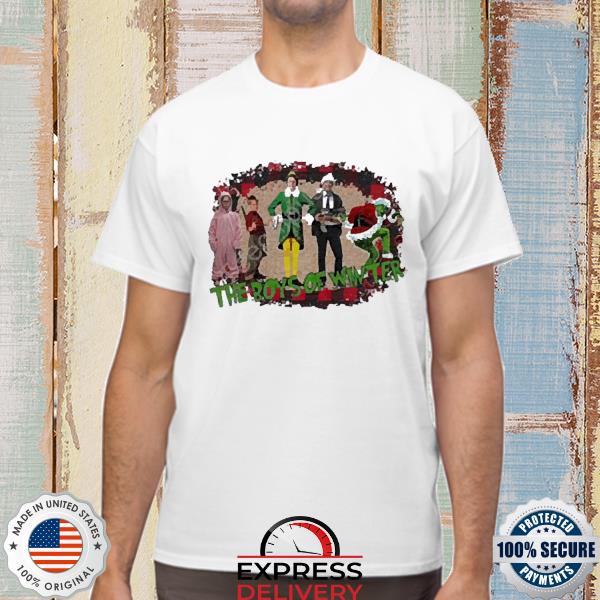 Santa Grinch The Boys Of Winter Christmas Movies Characters Shirts