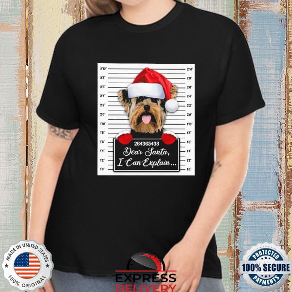 Santa Yorkshire Terrier dear santa I can explain 2022 Christmas Sweater