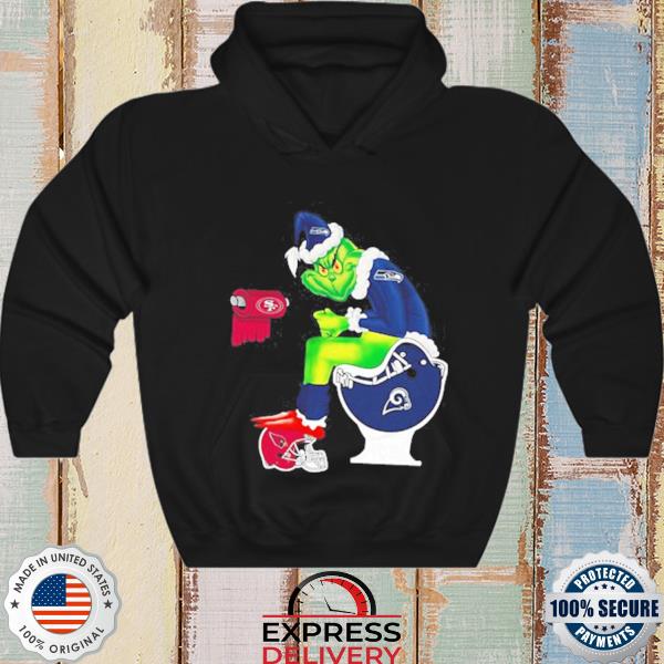 The Grinch Santa San Francisco 49ers Christmas sweater, hoodie