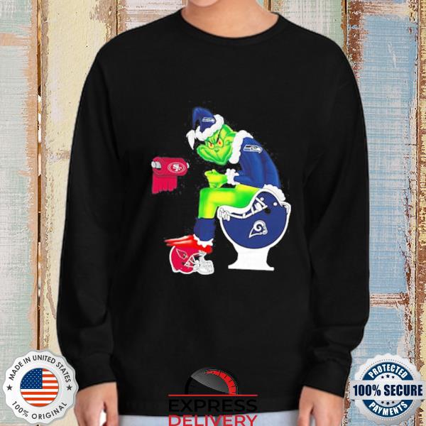 Santa Grinch San Francisco 49ers Shit On Other Teams Christmas sweater,  hoodie, sweatshirt and tank top