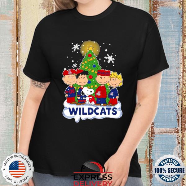 Snoopy The Peanuts Arizona Wildcats Christmas Sweatshirt