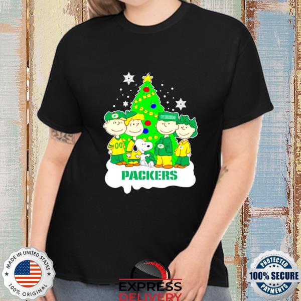 Snoopy The Peanuts Green Bay Packers Christmas Shirt