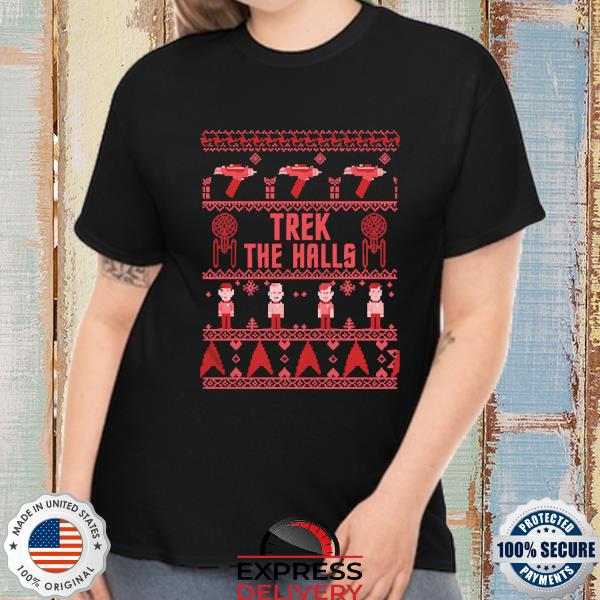 Star Trek Trek The Halls Logo Ugly Christmas 2022 Sweatshirt