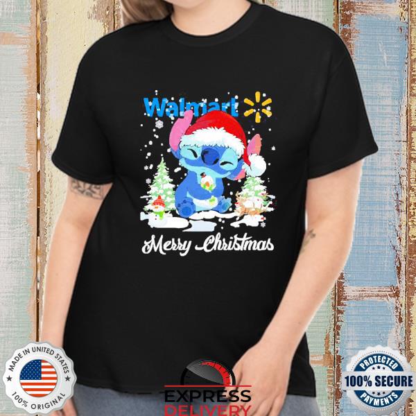Stitch Walmart logo Merry Christmas Sweater