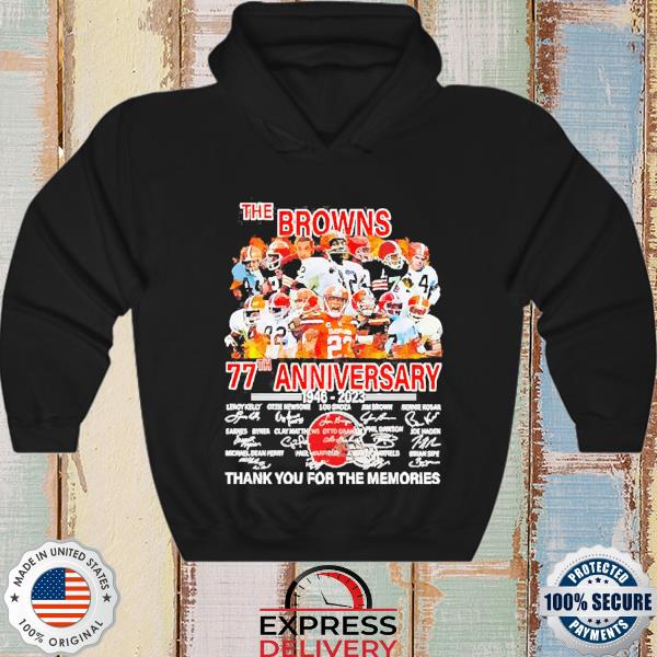 Cleveland Browns 80th Anniversary 1944 2024 Memories Shirt Hoodie Sweater -  Growkoc