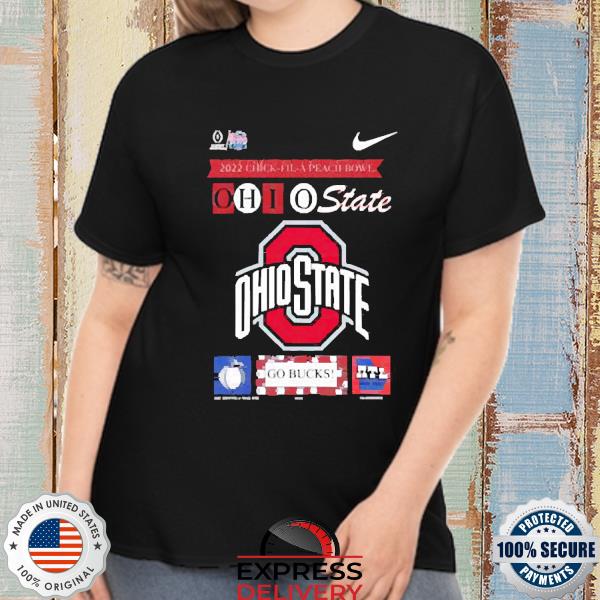 2022 Chick-Fil-A Peach Bowl Ohio State Go Bucks 2022 Shirt