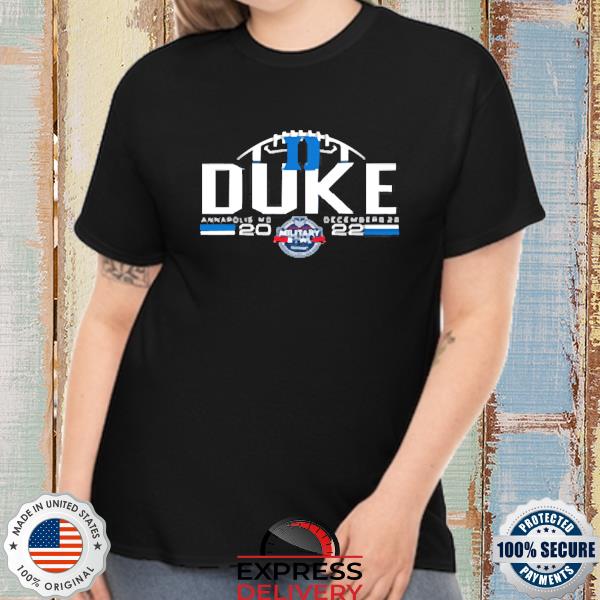 2022 Military Bowl Duke Blue Devils Football Shirt