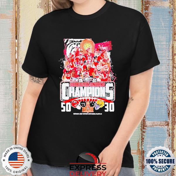 2022 Southeastern Conference Champions Georgia Bulldogs 50 30 LSU Tigers T-shirt