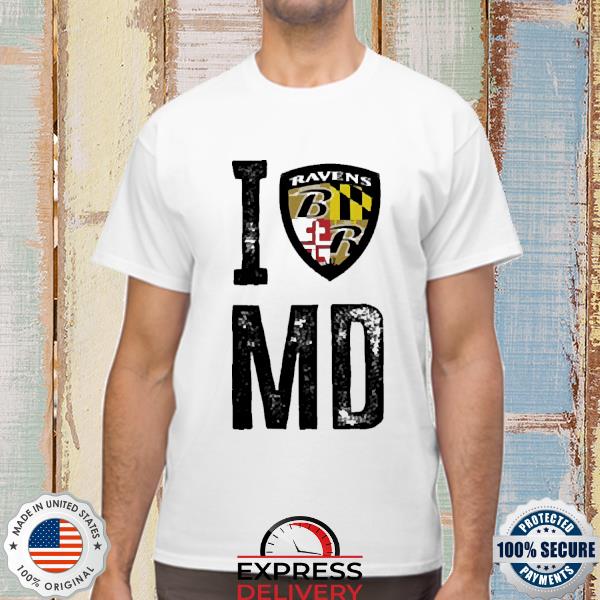 Baltimore ravens new era I heart md shirt
