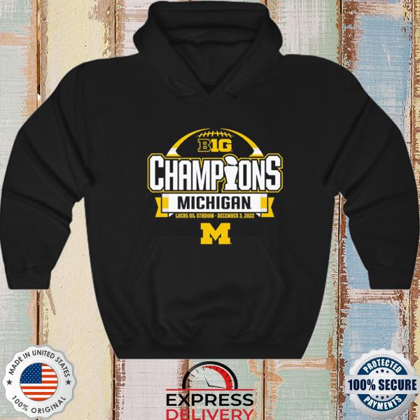 Blue84 University of Michigan Football 2022 Big Ten Champions Locker Room  Tee