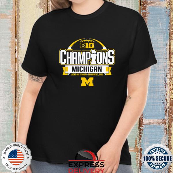 Blue84 university of michigan football 2022 big ten champions locker room shirt
