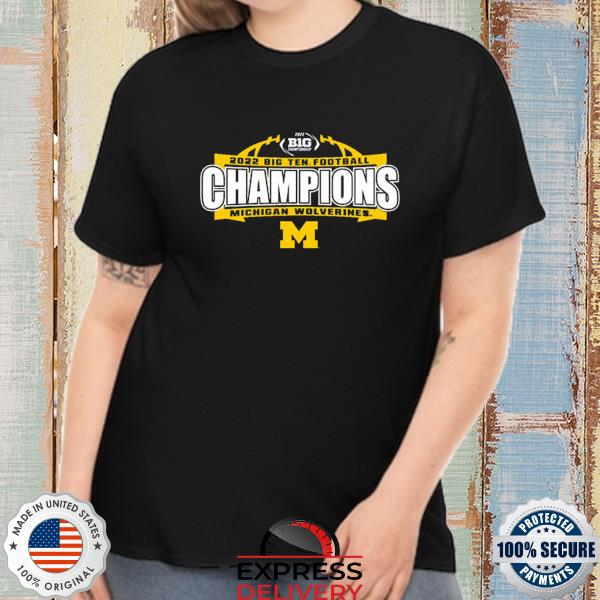 Blue84 university of michigan football 2022 big ten champions yellow shirt